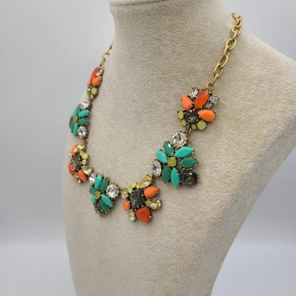 Stella & Dot colorful Gold Tone Statement Necklace - Picture 5 of 10